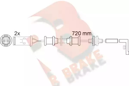 Контакт R BRAKE 610444RB